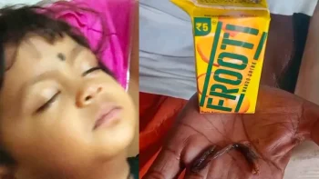 फ्रूटी के पैकेट में निकला संदिग्ध जीव, पीने के बाद बिगड़ी मासूम की तबीयत : धमतरी के करेली बड़ी में हड़कंप फ्रूटी के पैकेट में निकला संदिग्ध जीव, पीने के बाद बिगड़ी मासूम की तबीयत : धमतरी के करेली बड़ी में हड़कंप